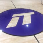 center court wood floor logo