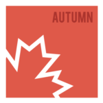 autumn graphic with leaf