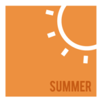 summer graphic with sun