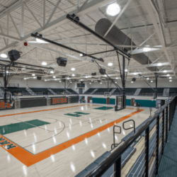 gymnasium floor with hardwood Hart County