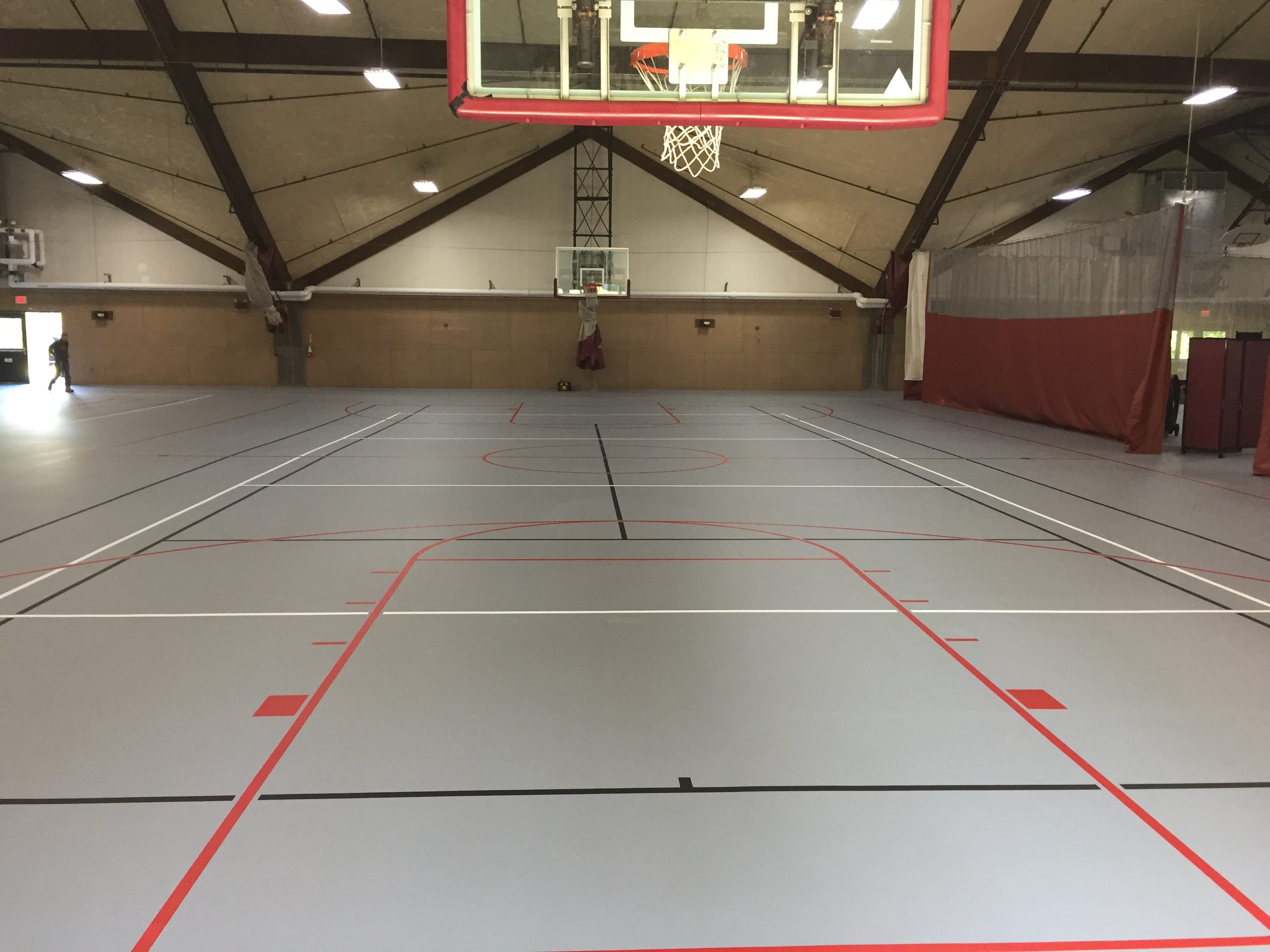 court in fieldhouse at university of maine farmington