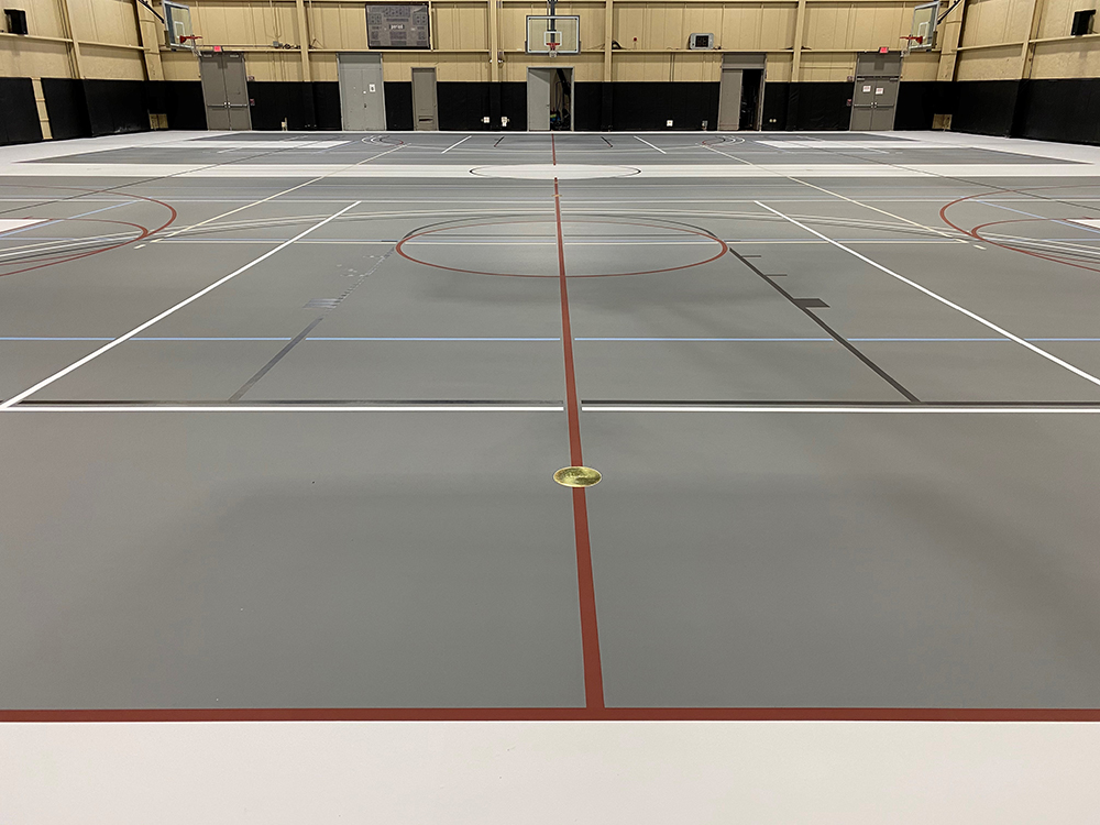 indoor sports court at Ramapo College