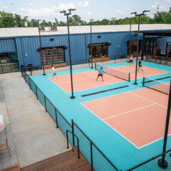 Rally Charlotte Pickleball court with Action Herculan synthetic flooring