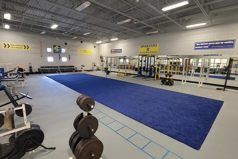 Imlay City Spartans Athletic Facility with an Action Floors synthetic flooring system
